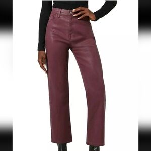 Hudson Noa Jeans Women's Cropped Jeans in Burgundy